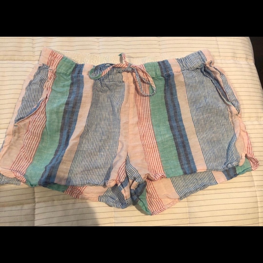 Vineyard Vines linen pastel multicolor shorts